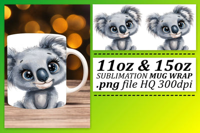 Sweet Watercolor Wildlife Wonders Mug Wrap - Sublimation 11oz Sublimation afrosvg 