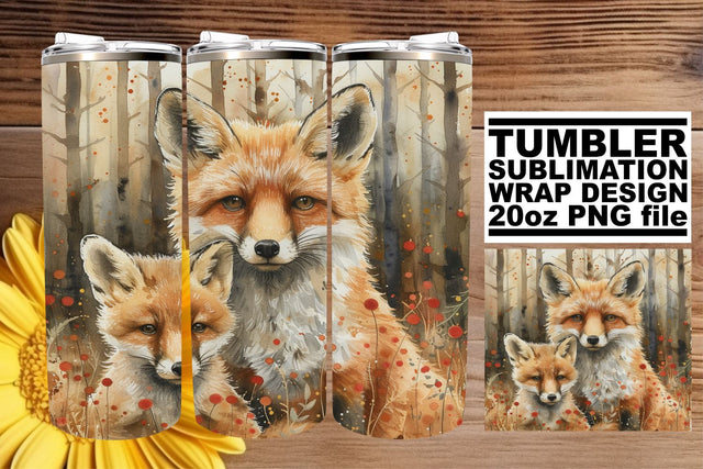Sweet Wildlife Mom & Baby Tumbler: Motherly Love Sublimation afrosvg 