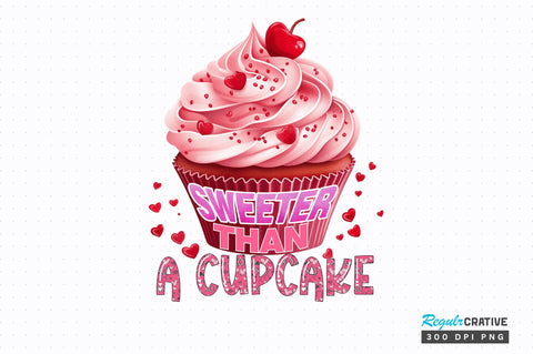 Sweeter than a cupcake png design Sublimation Regulrcrative 