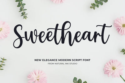 Sweetheart Font Studio Natural Ink 