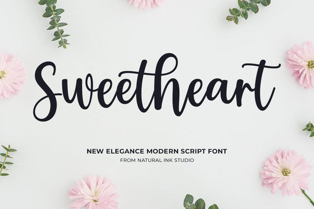 Sweetheart Font Studio Natural Ink 