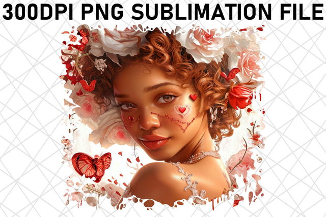 Sweetheart's Watercolor Bliss: Sublimation Design Sublimation afrosvg 