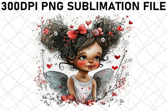 Sweetheart's Watercolor Bliss: Sublimation Design Sublimation afrosvg 