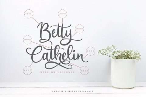 Sweetie Almeera Font Duo Font studioalmeera 