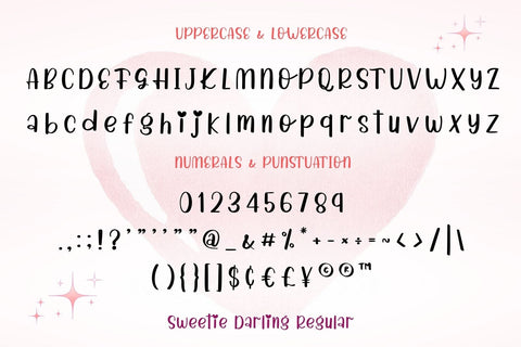 Sweetie Darling Font Duo Font AnningArts Design 