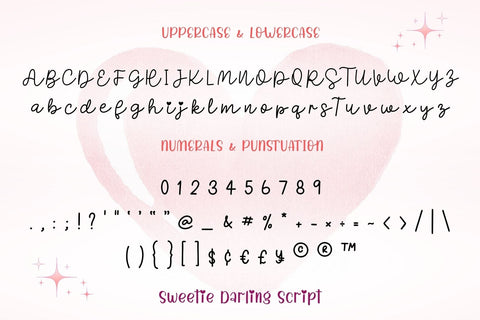 Sweetie Darling Font Duo Font AnningArts Design 
