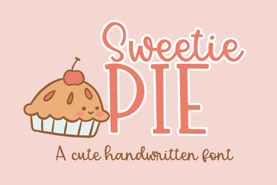 Sweetie Pie, Cute Handwritten Font, Cursive Handwriting for Cricut Font Designing Digitals 