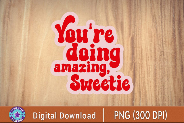 Sweetie Retro Waterproof Sticker SVG FiveStarCrafting 