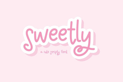 Sweetly Script Font Beck McCormick 
