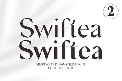 Swiftea – Clean Sans Serif Font Font Four Lines Std. 