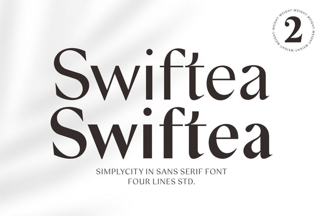 Swiftea – Clean Sans Serif Font Font Four Lines Std. 