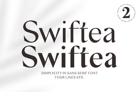 Swiftea – Clean Sans Serif Font Font Four Lines Std. 