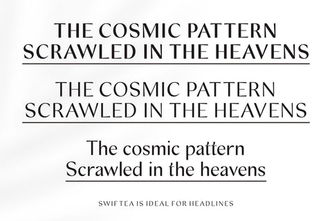 Swiftea – Clean Sans Serif Font Font Four Lines Std. 