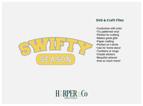 Swifty Season Laser SVG EPS Cut File SVG HarperNCo 