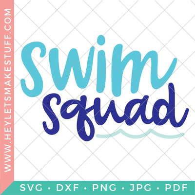 Swim Squad SVG Hey Let's Make Stuff 