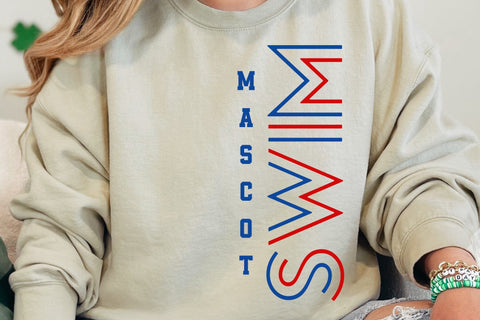 Swim Team Mascot SVG, Shirt Design Template SVG DesignDestine 