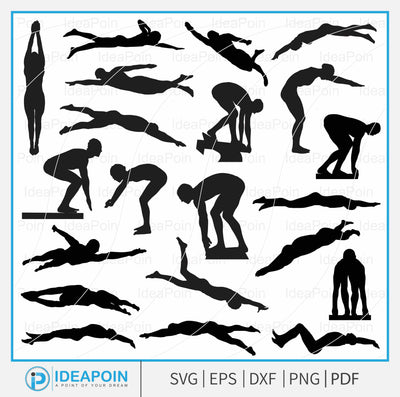 Swimming svg, Swimmer svg, Swim svg, Swimmer SVG Bundle, Swimmer svg Clipart,Swimmer Silhouettes, Swimmer clipart, Swimming Mom, Swimmer png SVG Dinvect 