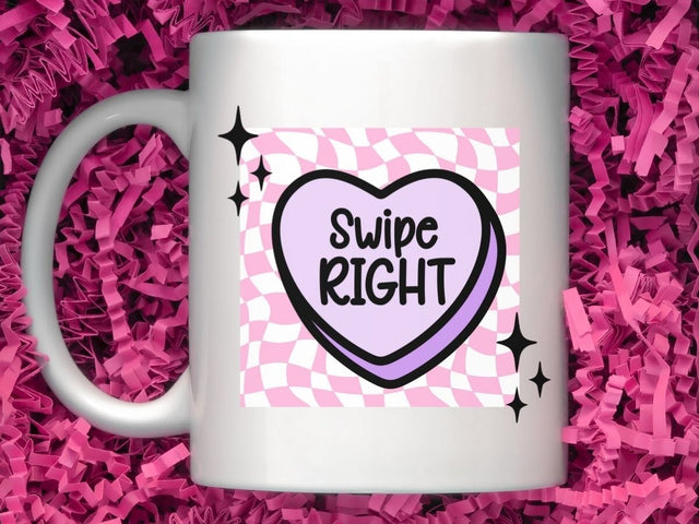 Swipe Right Funny Valentine Made for DTF and Sublimation PNG SVG DXF EPS SVG So_Fontsy_VIP 