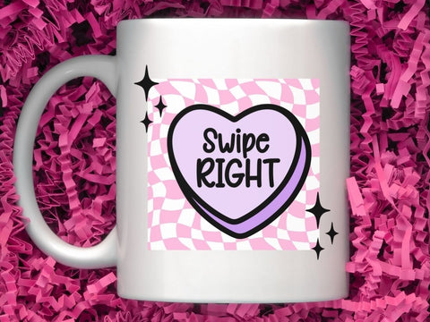 Swipe Right Funny Valentine Made for DTF and Sublimation PNG SVG DXF EPS SVG So_Fontsy_VIP 