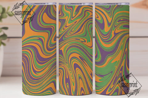 Swirls Abstract 20oz Tumbler Wrap Sublimation sassyprint 