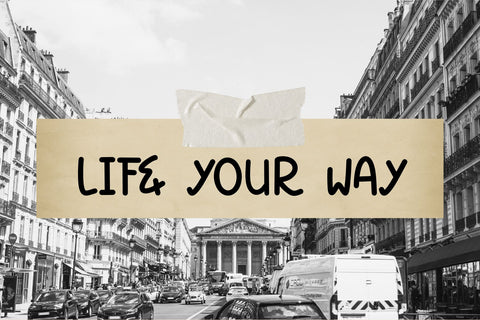 Swirly Note Font Dm Letter Studio 