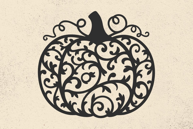 Swirly Pumpkin SVG: Halloween Fall Clipart SVG DesignDestine 