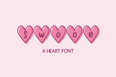 Swoon Heart Font Font Beck McCormick 