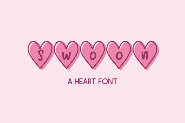 Swoon Heart Font Font Beck McCormick 