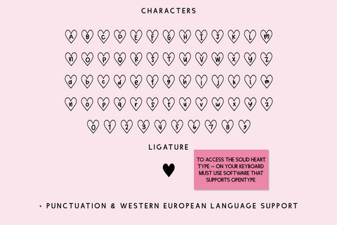 Swoon Heart Font Font Beck McCormick 