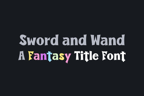Sword and Wand Font BB Digital Arts 
