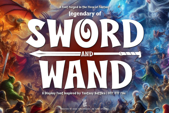 Sword and Wand Font BB Digital Arts 