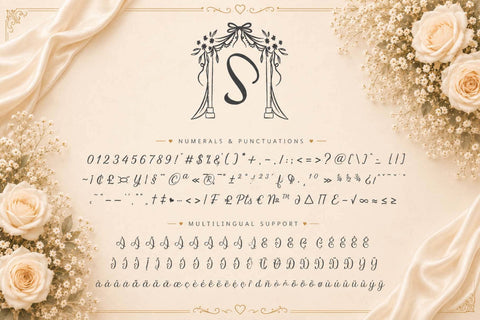 Syailine Sweet Monogram Font Prasetya Letter 
