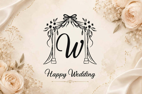 Syailine Sweet Monogram Font Prasetya Letter 