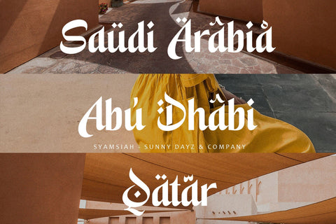 Syamsiah - Arabic Display Font Font Four Lines Std. 