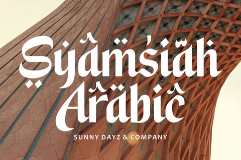 Syamsiah - Arabic Display Font Font Four Lines Std. 