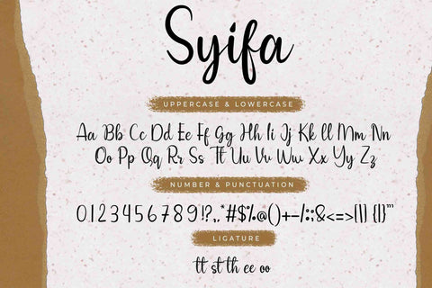 Syifa Font LetterdayStudio 