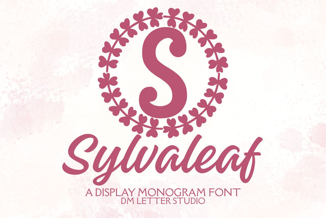 Sylvaleaf Monogram Font Dm Letter Studio 