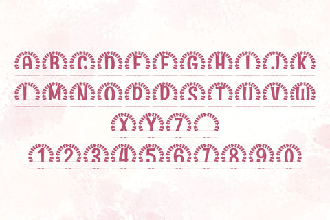 Sylvaleaf Split Monogram Font Dm Letter Studio 