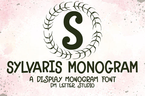 Sylvaris Monogram – Refined Serif Monogram Font with Natural Elegance Font Dm Letter Studio 