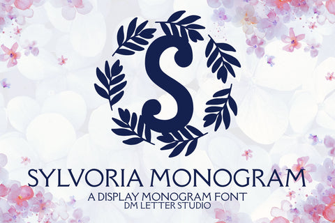 Sylvoria Monogram Font Dm Letter Studio 