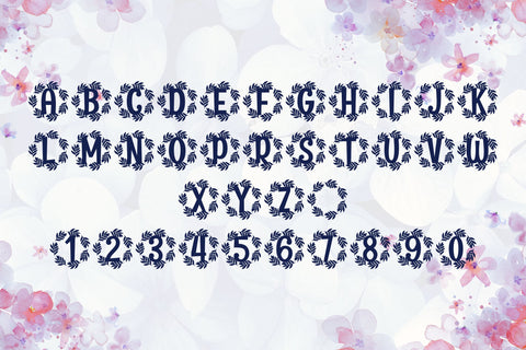 Sylvoria Monogram Font Dm Letter Studio 