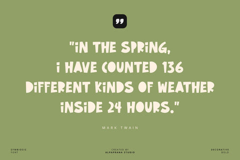 Symbiosis - Decorative Font Font Alpaprana Studio 