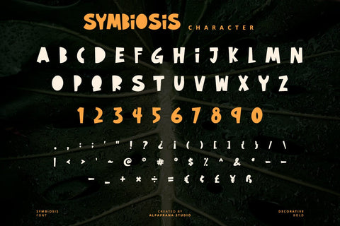 Symbiosis - Decorative Font Font Alpaprana Studio 