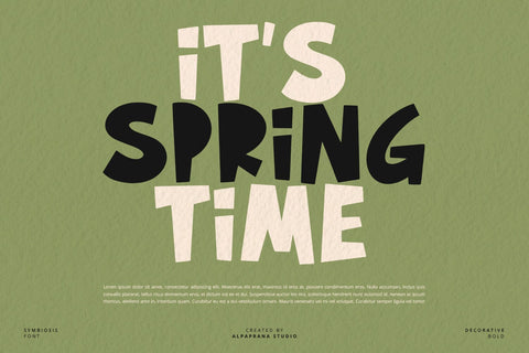 Symbiosis - Decorative Font Font Alpaprana Studio 