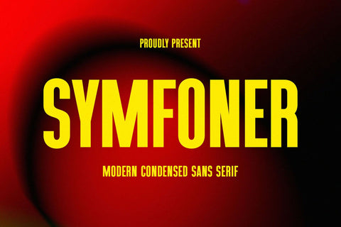 Symfoner - Modern Condensed Sans Font studioalmeera 