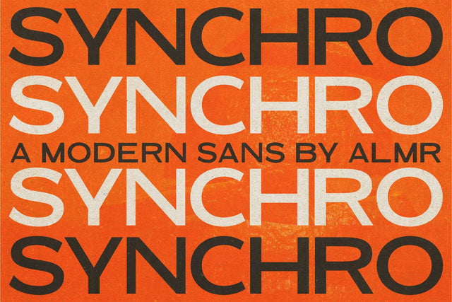 Synchro | Modern Sans Font studioalmeera 