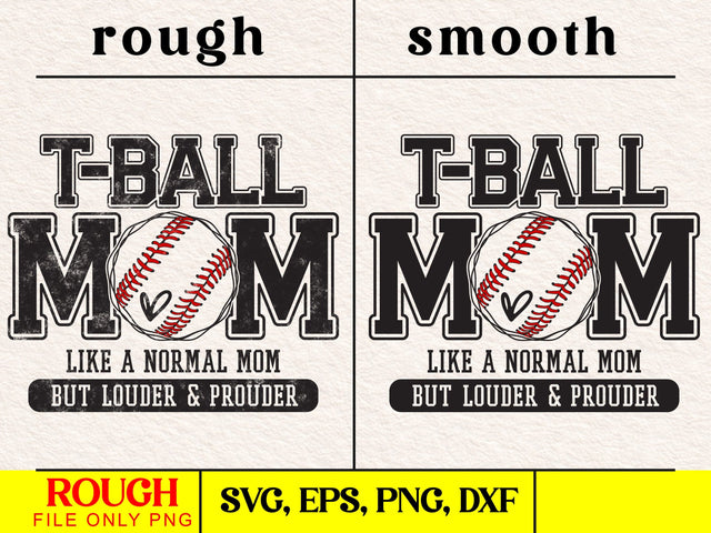 T-Ball Mom Svg, Distressed Sports Design SVG DesignDestine 