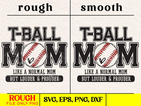T-Ball Mom Svg, Distressed Sports Design SVG DesignDestine 