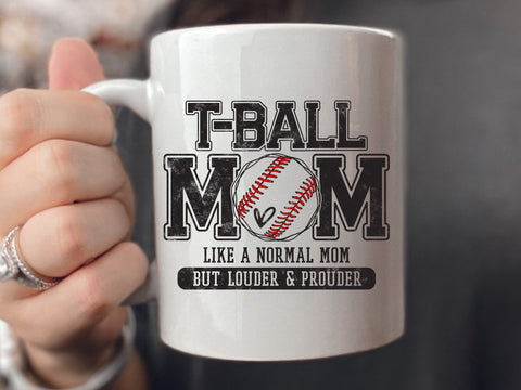 T-Ball Mom Svg, Distressed Sports Design SVG DesignDestine 