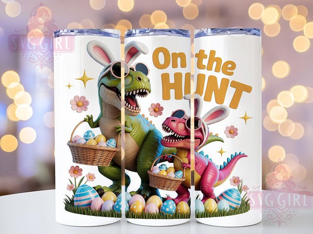 T Rex Bunny Easter 20oz Tumbler, Easter Egg Hunt, 20oz Tumbler Wrap, Sublimation PNG, Funny Easter Cup, Dinosaur Bunny, Holiday Gift Sublimation SvggirlplusArt 